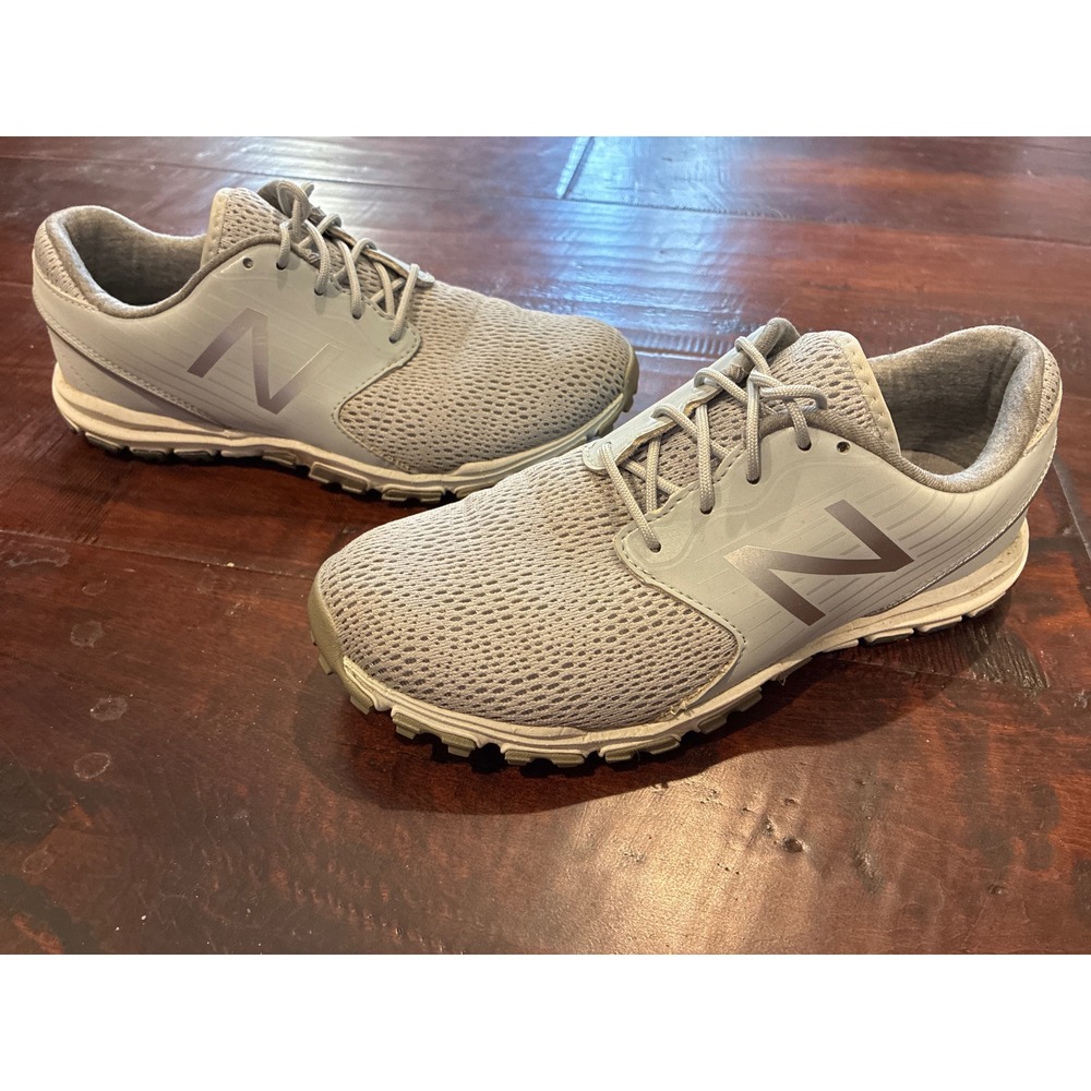 New Balance Minimus Golf Shoes Womens 7 Grey NBGW1007 Spikeless Mesh Athletic